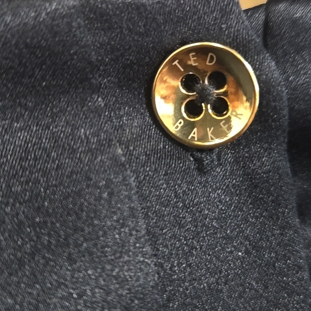 TED BAKER-London Haydaa Black Silk Dress-Size 1(4) - Picture 17 of 17